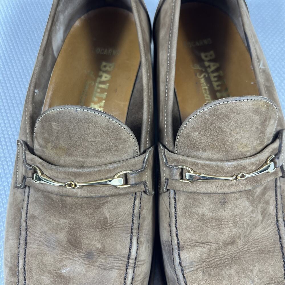 Bally of Switzerland Locarno Brown Leather Men's Slip-On Loafers Shoes Size 9.5D - Picture 12 of 12